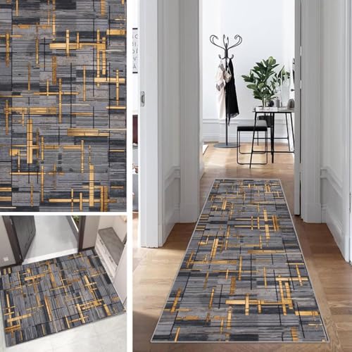 Abstrakt Läufer Flur Lang Küche Schlafzimmer rutschfest Waschbar 70x300cm Vintage Geometrische Teppich Läufer Dauerhaft Läuferteppich Flurläufer Korridor Polyester Anpassbar Meterware Abstrakt Läufer Flur Lang Küche Schlafzimmer rutschfest Waschbar 70x300cm Vintage Geometrische Teppich Läufer Dauerhaft Läuferteppich Flurläufer Korridor Polyester Anpassbar Meterware von Mogetal