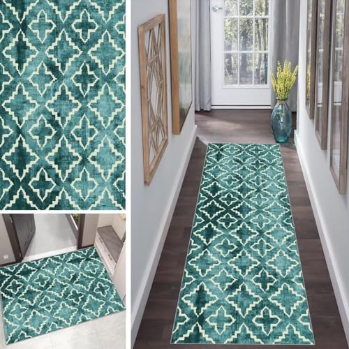 Abstrakt Läufer Teppich Lang Flur Läufer Küche rutschfest Waschbar 50x80cm Vintage Dauerhaft Läuferteppich TeppichLäufer KüchenLäufer Korridor Polyester Anpassbar Meterware Abstrakt Läufer Teppich Lang Flur Läufer Küche rutschfest Waschbar 50x80cm Vintage Dauerhaft Läuferteppich TeppichLäufer KüchenLäufer Korridor Polyester Anpassbar Meterware von Mogetal