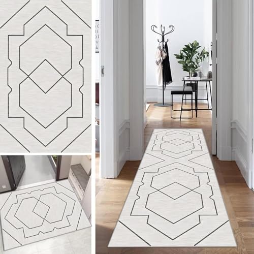Abstrakt Teppich Läufer Flur Lang Kücheläufer Schlafzimmer Modern Geometrisch Teppich Läufer rutschfest Waschbar 90x150cm Dauerhaft Läuferteppich Flurläufer Korridor Polyester Meterware Abstrakt Teppich Läufer Flur Lang Kücheläufer Schlafzimmer Modern Geometrisch Teppich Läufer rutschfest Waschbar 90x150cm Dauerhaft Läuferteppich Flurläufer Korridor Polyester Meterware von Mogetal