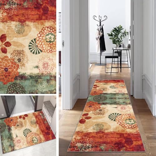 Boho Läufer Flur Lang Küche Schlafzimmer rutschfest Waschbar 40x280cm Vintage Klassisch Teppich Läufer Dauerhaft Läuferteppich KüchenLäufer Korridor Anpassbar Meterware Boho Läufer Flur Lang Küche Schlafzimmer rutschfest Waschbar 40x280cm Vintage Klassisch Teppich Läufer Dauerhaft Läuferteppich KüchenLäufer Korridor Anpassbar Meterware von Mogetal