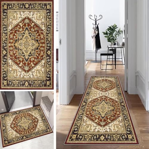 Klassisch Boho Läufer Flur Lang Küche Schlafzimmer rutschfest Waschbar 40x80cm Vintage Teppich Läufer Dauerhaft Läuferteppich KüchenLäufer Korridor Polyester Anpassbar Meterware Klassisch Boho Läufer Flur Lang Küche Schlafzimmer rutschfest Waschbar 40x80cm Vintage Teppich Läufer Dauerhaft Läuferteppich KüchenLäufer Korridor Polyester Anpassbar Meterware von Mogetal