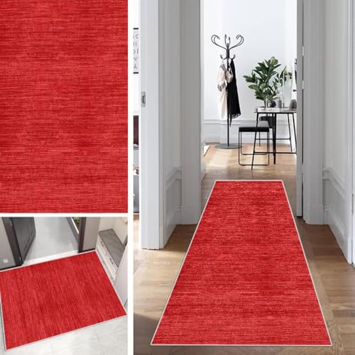 Rot Teppich Läufer Flur Abstrakt Lang Kücheläufer Schlafzimmer Modern Teppich Läufer rutschfest Waschbar 100x300cm Dauerhaft Läuferteppich Flurläufer Korridor Polyester Meterware Rot Teppich Läufer Flur Abstrakt Lang Kücheläufer Schlafzimmer Modern Teppich Läufer rutschfest Waschbar 100x300cm Dauerhaft Läuferteppich Flurläufer Korridor Polyester Meterware von Mogetal