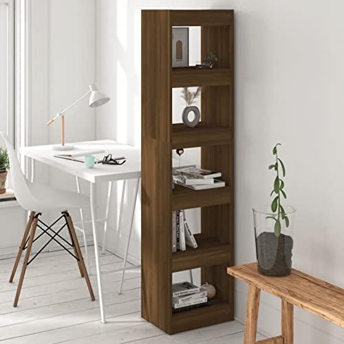 Mogou Bücherregal/Raumteiler, Bookshelf, Regalbrett, Book Shelf, Bücher Regal, Deko Regal Wohnzimmer, Standregal, Braun Eichen-Optik 40x30x166 cm Mogou Bücherregal/Raumteiler, Bookshelf, Regalbrett, Book Shelf, Bücher Regal, Deko Regal Wohnzimmer, Standregal, Braun Eichen-Optik 40x30x166 cm von Mogou
