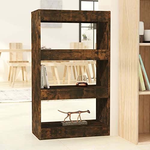 Mogou Bücherregal/Raumteiler, Bookshelf, Regalbrett, Book Shelf, Bücher Regal, Deko Regal Wohnzimmer, Standregal, Räuchereiche 60x30x103 cm Spanplatte Mogou Bücherregal/Raumteiler, Bookshelf, Regalbrett, Book Shelf, Bücher Regal, Deko Regal Wohnzimmer, Standregal, Räuchereiche 60x30x103 cm Spanplatte von Mogou