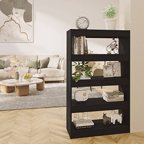 Mogou Bücherregal/Raumteiler, Bookshelf, Regalbrett, Book Shelf, Bücher Regal, Deko Regal Wohnzimmer, Standregal, Schwarz 80x30x135 cm Spanplatte Mogou Bücherregal/Raumteiler, Bookshelf, Regalbrett, Book Shelf, Bücher Regal, Deko Regal Wohnzimmer, Standregal, Schwarz 80x30x135 cm Spanplatte von Mogou