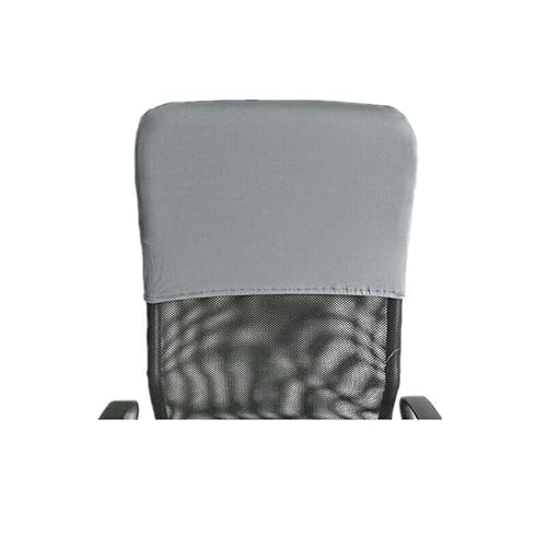 MoguGo Kopf Kissenbezug Rückenlehne Husse Stuhl Rückgehäuse Stuhl Rückenschutz (Grau, 28x48cm) von MoguGo