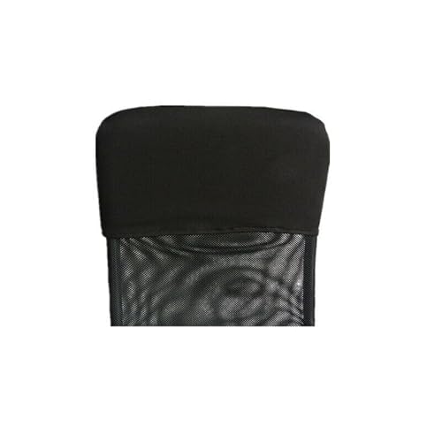 MoguGo Kopf Kissenbezug Rückenlehne Husse Stuhl Rückgehäuse Stuhl Rückenschutz (Schwarz, 35x48cm) von MoguGo