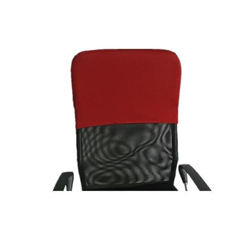 MoguGo Kopf Kissenbezug Rückenlehne Husse Stuhl Rückgehäuse Stuhl Rückenschutz (Weinrot, 28x48cm) von MoguGo