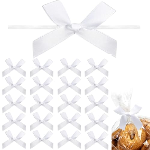 Moguri 20pcs kleine Schleifen,Mini Schleifen aus vorgebundenem Satinband,Schleifen zum Binden für Leckerli Tüten,vorgefertigte Schleifen für Geschenk DIY Keks Bonbontüten Moguri 20pcs kleine Schleifen,Mini Schleifen aus vorgebundenem Satinband,Schleifen zum Binden für Leckerli Tüten,vorgefertigte Schleifen für Geschenk DIY Keks Bonbontüten von Moguri