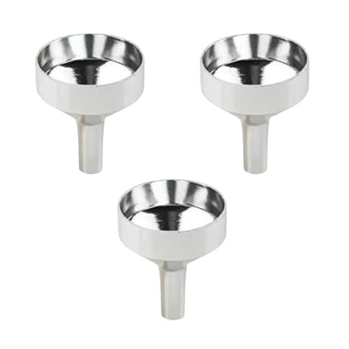 Moguri 3 kleine Trichter zum Befüllen von Flaschen, Mini-Fülltrichter aus Metall, Trichter aus Aluminium für Weintöpfe von Flüssigkeiten, Kosmetika,Öffnungsdurchmesser 1,8 cm Moguri 3 kleine Trichter zum Befüllen von Flaschen, Mini-Fülltrichter aus Metall, Trichter aus Aluminium für Weintöpfe von Flüssigkeiten, Kosmetika,Öffnungsdurchmesser 1,8 cm von Moguri