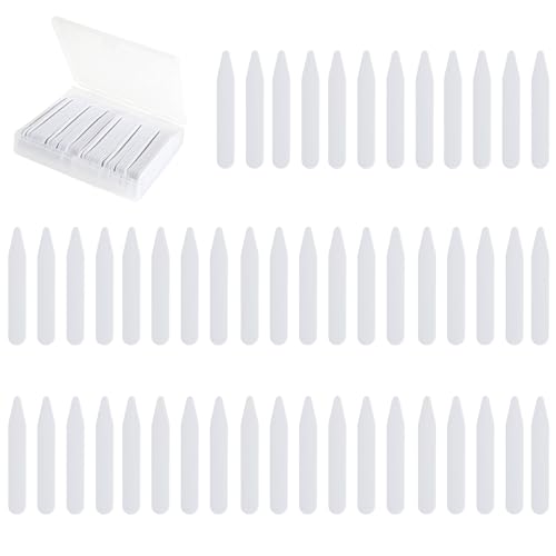 Moguri 50 Stück Kunststoff Kragenstäbchen, Weiß Hemdkragen StäBchen Mit transparenter Box zur einfachen Aufbewahrung Hemdkragenverstärker für Die Meisten Business-Hemden Moguri 50 Stück Kunststoff Kragenstäbchen, Weiß Hemdkragen StäBchen Mit transparenter Box zur einfachen Aufbewahrung Hemdkragenverstärker für Die Meisten Business-Hemden von Moguri