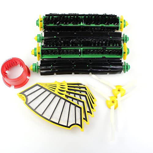 Premium Wartungskit Service-Kit geeignet für iRobot Roomba 500 Serie Staubsauger-Roboter | 2 Bürsten-Set + 6 Filter + 2 Seitenbürste + Reinigungswerkzeug | Staubsauger-Zubehör Ersatzteile Ersatzteil von MohMus