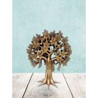 Mohanjodero Eleganter Messing Baum Des Lebens/Der Weisheit Tischdekoration Für Inneneinrichtung von MohenJodero