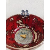 Tasse Mit Modellierter Maus Am Rand Und Käse Auf Tassenboden, Handgefertigtes Unikat in Steinzeugqualität, Geschenk, Lustige Lieblingstasse Tasse Mit Modellierter Maus Am Rand Und Käse Auf Tassenboden, Handgefertigtes Unikat in Steinzeugqualität, Geschenk, Lustige Lieblingstasse von Mohnkultur