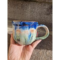 Tasse Mit Schönen Farbeffekten, Steinzeug, Handgetöpferte Tee-/Kaffeetasse, Scheibengedrehte Keramik, Geschenk, Lieblingstasse, Unikat Tasse Mit Schönen Farbeffekten, Steinzeug, Handgetöpferte Tee-/Kaffeetasse, Scheibengedrehte Keramik, Geschenk, Lieblingstasse, Unikat von Mohnkultur