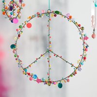 Peace Set Türkranz Fensterkranz 30cm Und Aufkleber 5cm #moimemehamburg von MoiMemeHamburg