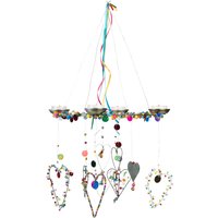 Lichterkranz Mit Wunderschönen Bunten Herzen Perlen Und Teelichtern #moimemehamburg von MoiMemeHamburg