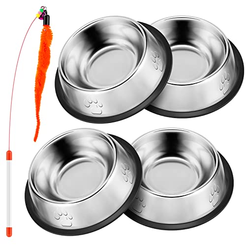 Katzennapf 4er Set + Katzen Spielzeug,Futternapf Katze 4 Teilig,Fressnapf Katze,Katzen Futternapf,Katzennäpfe,Katzenschüssel,Katze Futternapf,Katzenfutter Napf,Katzennapf Set,Futterschüssel Katze Katzennapf 4er Set + Katzen Spielzeug,Futternapf Katze 4 Teilig,Fressnapf Katze,Katzen Futternapf,Katzennäpfe,Katzenschüssel,Katze Futternapf,Katzenfutter Napf,Katzennapf Set,Futterschüssel Katze von Moicainy