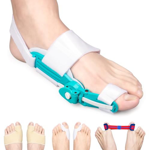 Moicainy Hallux Valgus Korrektur, Zehen Zehenspreizer Hallux Valgus einschließen 1 Stück Hallux Valgus Schiene, 2 Hallux Valgus Bandage, 2 Zehenspreizer Silikon und 1 Zehentrainingsband Moicainy Hallux Valgus Korrektur, Zehen Zehenspreizer Hallux Valgus einschließen 1 Stück Hallux Valgus Schiene, 2 Hallux Valgus Bandage, 2 Zehenspreizer Silikon und 1 Zehentrainingsband von Moicainy