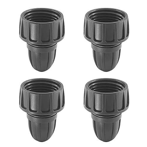 Moicstiy 4 Stück 3/8 Zoll Tropfbewässerung Schlauchverbinder 3/4 Zoll Garten Wasserhahn Schlauch Adapter Tropfbewässerung Schlauchverbinder für Garten Bewässerung Nebelsystem von Moicstiy