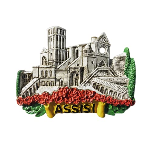 Assisi Italien Kühlschrankmagnet Reise Souvenir Kühlschrank Dekoration 3D Magnet Aufkleber handbemalt Handwerk Kollektion von Moiilvcla