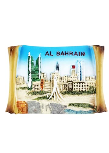 Bahrain Kühlschrankmagnet Nahen Osten Reise Souvenir Kühlschrank Dekoration 3D Magnetaufkleber Handbemalte Bastelkollektion von Moiilvcla
