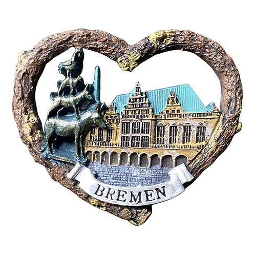 Bremen Rathaus Deutschland Kühlschrankmagnet Reise Souvenir 3D Kühlschrank Deko Magnetaufkleber Basteln Kollektion von Moiilvcla