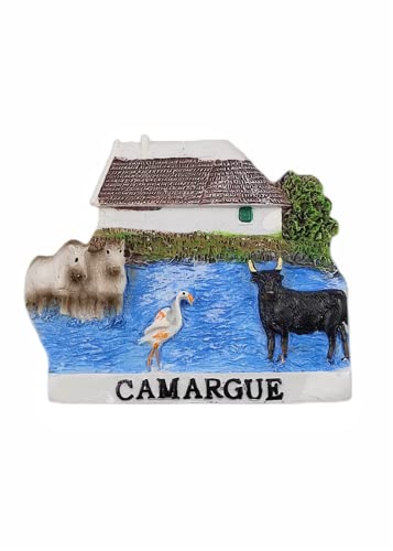 Camargue Frankreich Kühlschrankmagnet Reise Souvenir Kühlschrank Dekoration 3D Magnet Aufkleber handbemalt Craft Collection von Moiilvcla