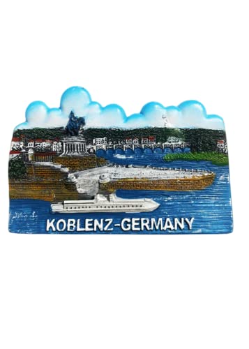 Deutsches ECK Koblenz Deutschland Kühlschrankmagnet Reise Souvenir Kühlschrank Dekoration Magnetaufkleber Handbemalt Handwerk von Moiilvcla