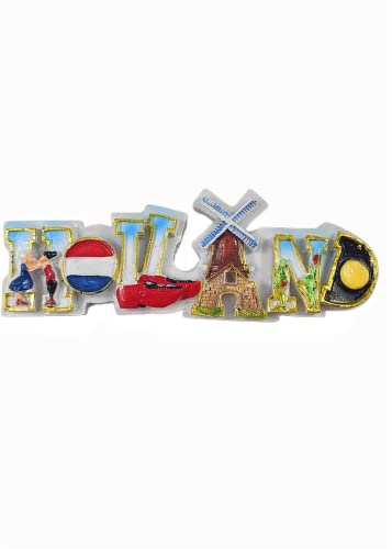 Holland Niederlande Kühlschrank Magnet Reise Souvenir Kühlschrank Dekoration 3D Magnetaufkleber Handbemalte Bastelkollektion von Moiilvcla