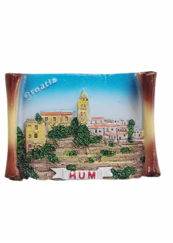 Hum Kroatien Kühlschrankmagnet Reise Souvenir Kühlschrank Dekoration 3D Magnetaufkleber Handbemalt Bastelkollektion von Moiilvcla