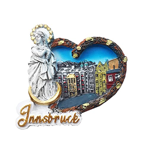 Innsbruck Österreich Kühlschrank Magnet Reise Souvenir Kühlschrank Dekoration 3D Magnetaufkleber Handbemalt Bastelkollektion von Moiilvcla