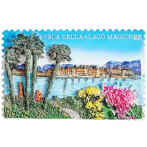 Isola Kühlschrankmagnet Bella Lago Maggiore Italien 3D Reise Souvenir Kühlschrank Dekoration Magnetaufkleber Handwerk von Moiilvcla