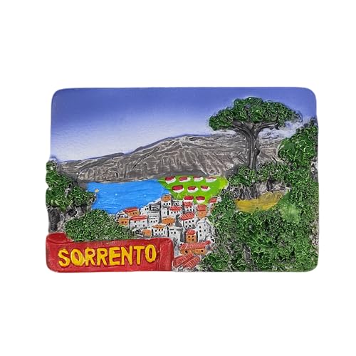 Kühlschrankmagnet Sorrento Kampanien Italien 3D Reise Souvenir Kühlschrank Dekoration Magnetaufkleber Handwerk Kollektion von Moiilvcla