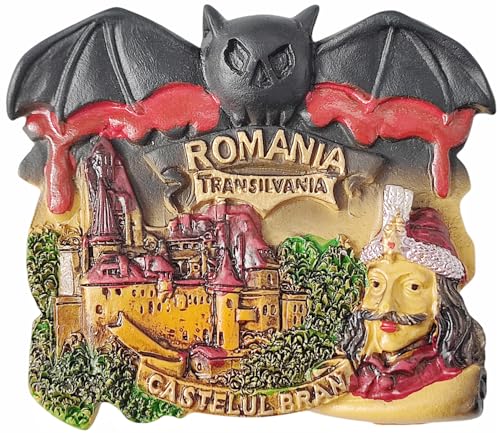 Kühlschrankmagnet mit Schloss Bran, Rumänien, Tourismus, Touristen, 3D-Souvenir, Kühlschrankdekoration, Magnetaufkleber, Basteln Kühlschrankmagnet mit Schloss Bran, Rumänien, Tourismus, Touristen, 3D-Souvenir, Kühlschrankdekoration, Magnetaufkleber, Basteln von Moiilvcla