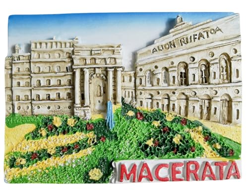 Macerata Marken Italien Kühlschrank Magnet Reise Souvenir Kühlschrank 3D Dekoration Magnetische Aufkleber Handwerk von Moiilvcla