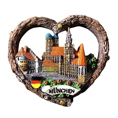 Moiilvcla München Bayern Deutschland Kühlschrankmagnet Reise Souvenir 3D Kühlschrank Deko Magnetaufkleber Basteln Kollektion von Moiilvcla