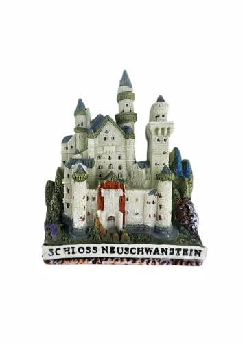 Neuer Schwan Stein Schloss Bayern Deutschland Kühlschrank Magnet Souvenir Kühlschrank Dekoration Magnetaufkleber Handbemalt Handwerk von Moiilvcla