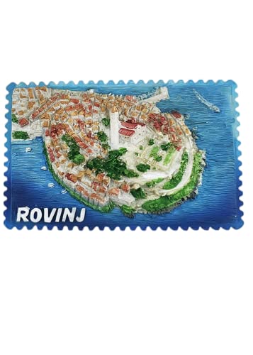 Rovinj Kroatien Kühlschrank Magnet Reise Souvenir Kühlschrank Dekoration 3D Magnetaufkleber Handbemalte Bastelkollektion von Moiilvcla