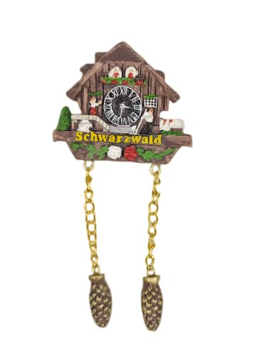 Schwarzwald Schwarzwald Deutschland Kühlschrank Magnet Reise Souvenir Kühlschrank Dekoration 3D Magnetaufkleber Handbemalt Handwerk von Moiilvcla