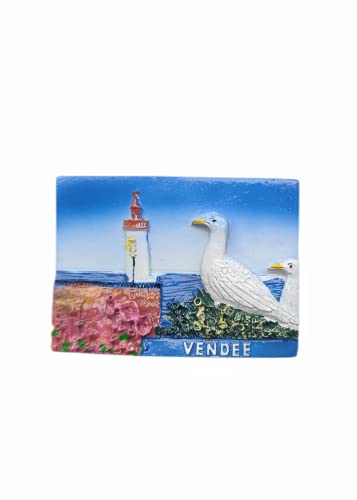 Vendee Frankreich Kühlschrankmagnet Reise Souvenir Kühlschrank Dekoration 3D Magnet Aufkleber handbemalt Craft Collection von Moiilvcla