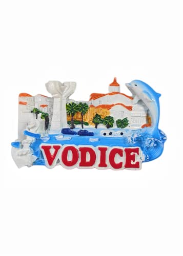 Vodice Kroatien Kühlschrankmagnet Reise Souvenir Kühlschrank Dekoration 3D Magnetaufkleber Handbemalt Bastelkollektion von Moiilvcla