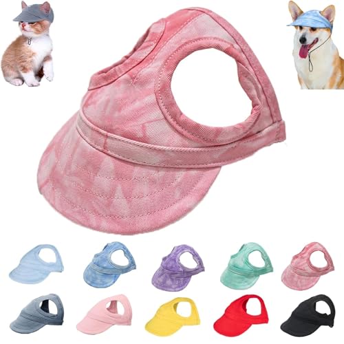 Baseballkappe für Hunde, verstellbar, mit Ohrlöchern, für mittelgroße und kleine Haustiere, Sonnenschutz, Kapuze für Hunde, Wolkenrosa, Größe L Baseballkappe für Hunde, verstellbar, mit Ohrlöchern, für mittelgroße und kleine Haustiere, Sonnenschutz, Kapuze für Hunde, Wolkenrosa, Größe L von Moilkooe