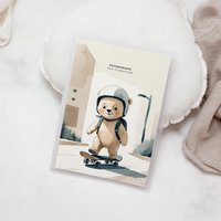 Personalisierte Mappe Für Zeugnisse Aris Mit Skateboard Bär - Geschenk Zur Einschulung Oder 1. Klasse 20 Klarsichtfolien Personalisierte Mappe Für Zeugnisse Aris Mit Skateboard Bär - Geschenk Zur Einschulung Oder 1. Klasse 20 Klarsichtfolien von MoinMagda