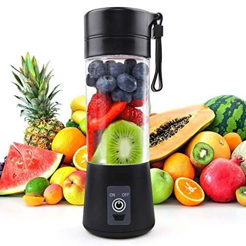 Tragbarer Mixer 380 ml für Shakes und Smoothies: Mini-Standmixer für Saft, wiederaufladbar über USB, geeignet für Reisen von Outdoor-Sportarten zu Hause von Moisturnt