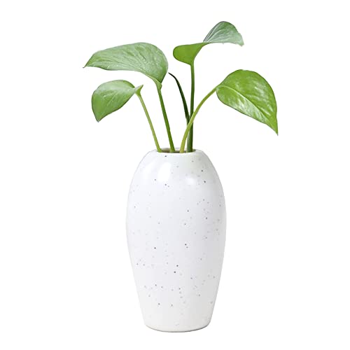 Moiyoudis Japanische Keramik, kleine Vase, Wohnzimmer, Grün, Blumengefäß, Restaurant, Schlafzimmer, Zuhause, Vase, dekorative Ornamente, Blumenvase (weiß) von Moiyoudis