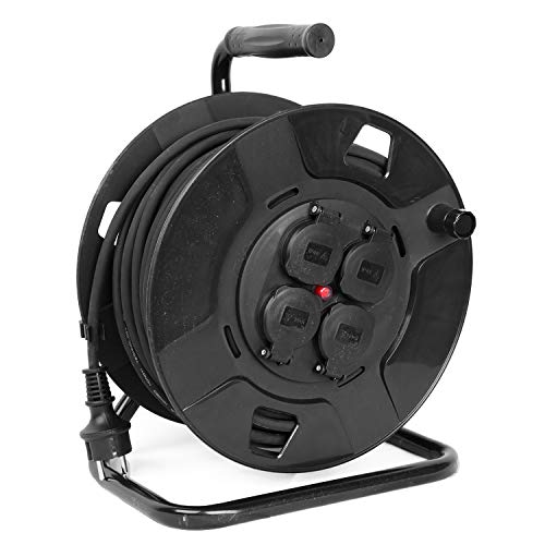 50 Meter Outdoor Profi Kabelbox Kabeltrommel für den Aussenbereich 50m Wärmeschutzabschaltung 4 Steckdosen Verlängerungskabel IP44 Intertek GS 50 Meter Outdoor Profi Kabelbox Kabeltrommel für den Aussenbereich 50m Wärmeschutzabschaltung 4 Steckdosen Verlängerungskabel IP44 Intertek GS von Mojawo