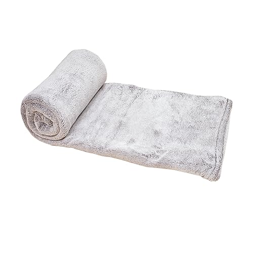 Hochwertige Coral Kuscheldecke Mélange Wolldecke Wohndecke Sofadecke Couchdecke Decke Grau 150x200cm von Mojawo