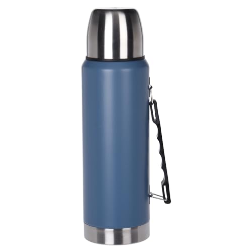 Isolierkanne Thermosflasche Thermoskanne Thermo Edelstahl Griff Thermosbecher Doppelwandig 1 Liter von Mojawo