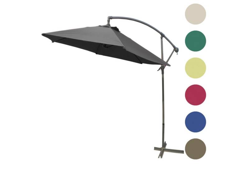 Mojawo Ampelschirm Ampelschirm Ø 3m mit Kurbel in verschiedenen Farben von Mojawo